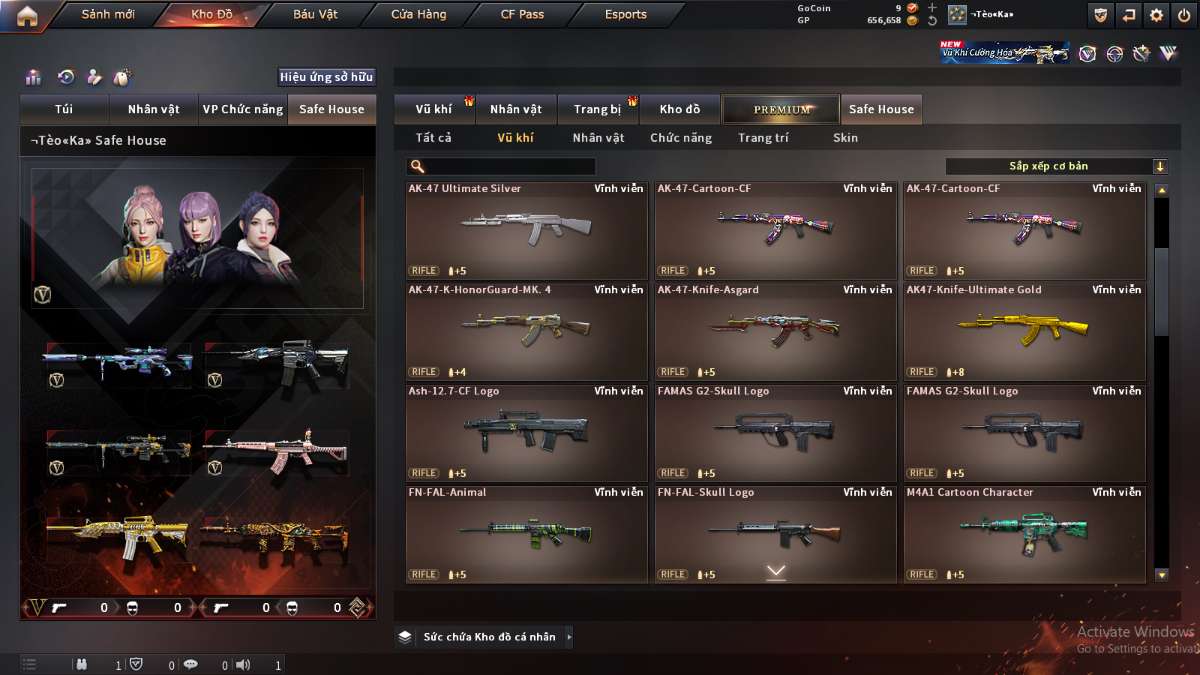 shop acc cf uy tin gia re